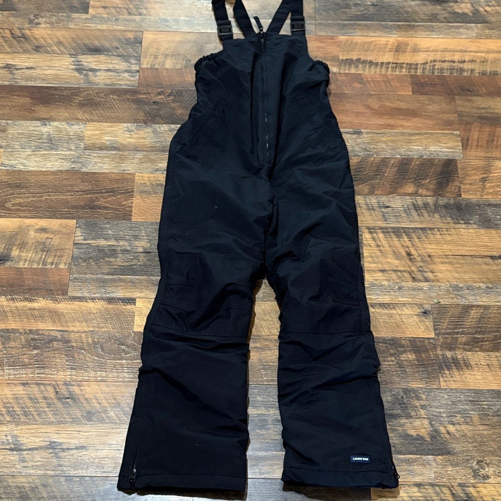 Land's End Lands End Grow-A-Longs Black Kid's Kids Snow Bibs Pants